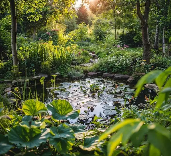 Design d'une forêt-jardin et de sa gestion de l'eau