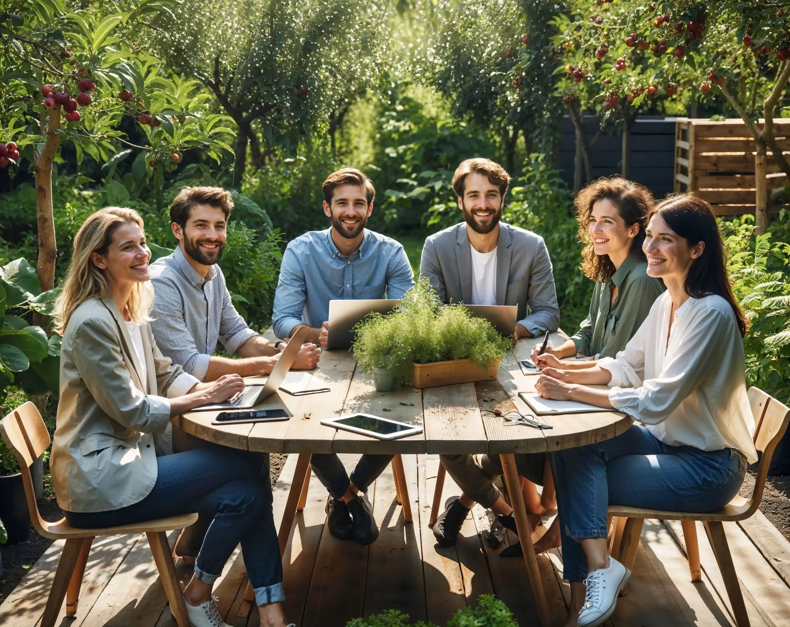 Une forêt-jardin en entreprise