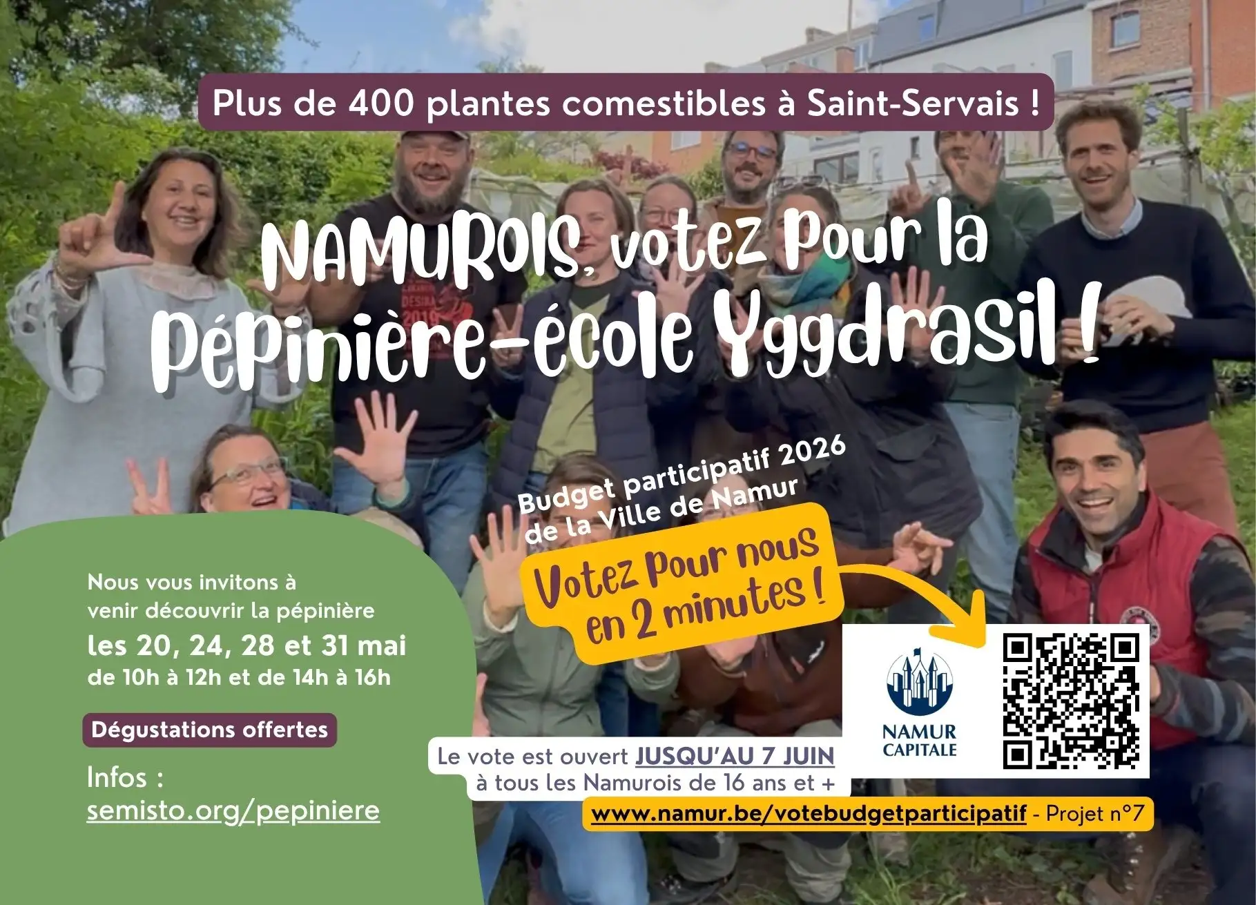 Votez pour nous en 2 minutes