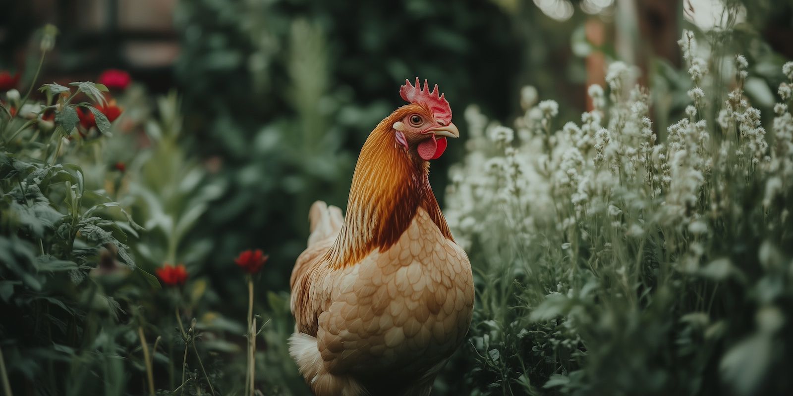 Illustration : Les poules en forêt-jardin ou jardin-forêt